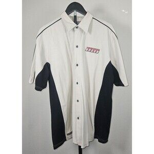 Vintage Boardroom SPEED Racing Shirt Mens XL‎ Y2K Button Up Bowling Mechanic